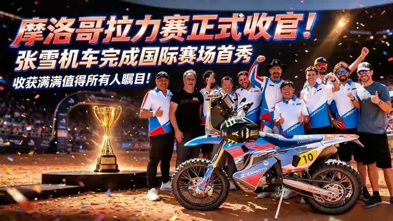 摩洛哥拉力赛收官！张雪机车完成国际赛场首秀🏍️