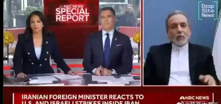 NBC女记者质问伊朗外长，
