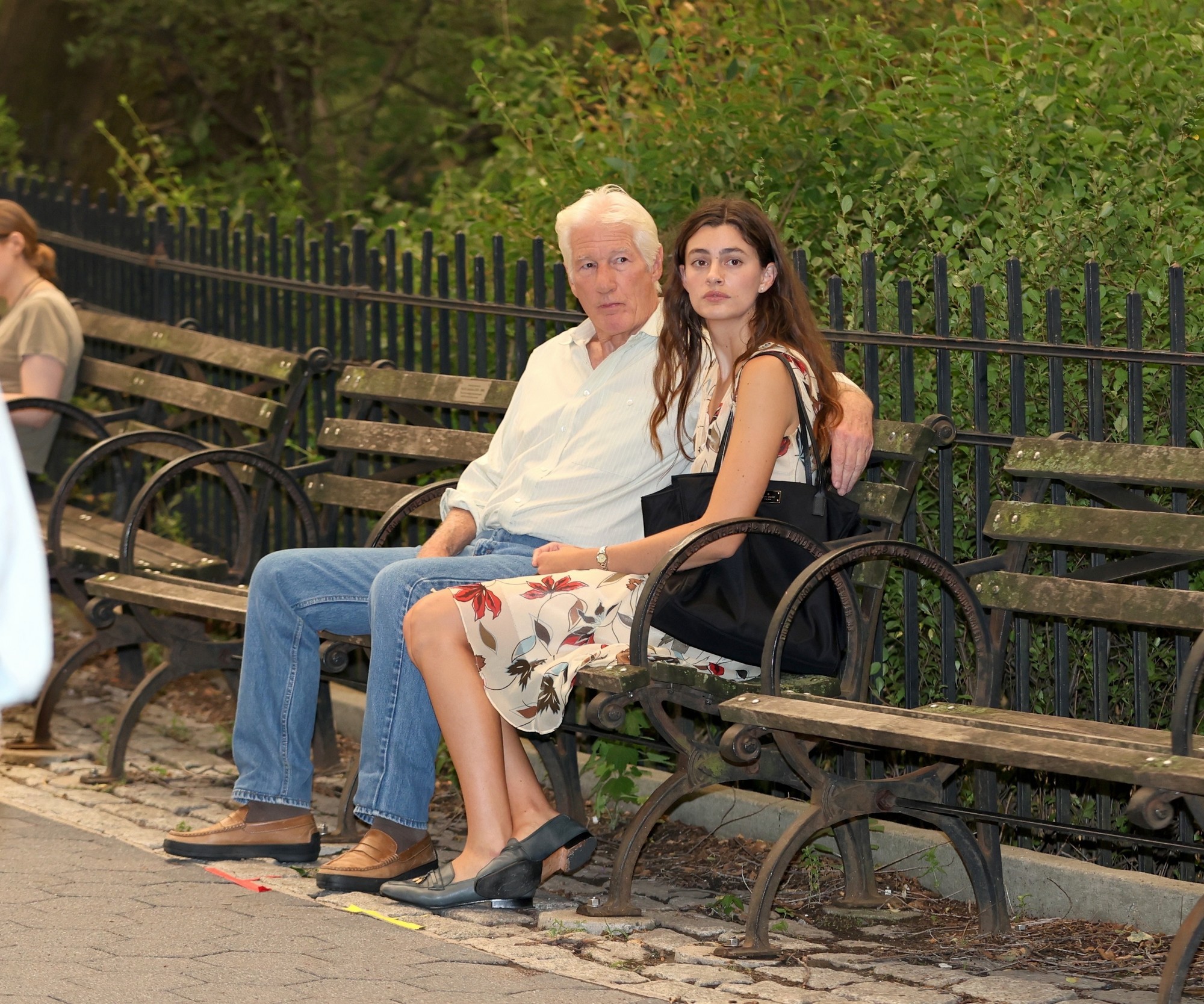 Richard Gere和Diana Silvers 15日纽约 电影Asymm