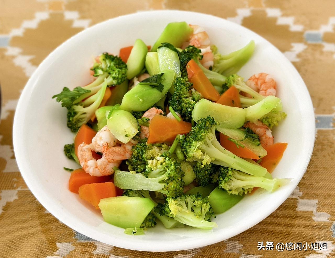 还是我一直坚持的轻食，煎鸡蛋用了一点点橄榄油。拌菜放了一点香油。
拌菜我是把所有