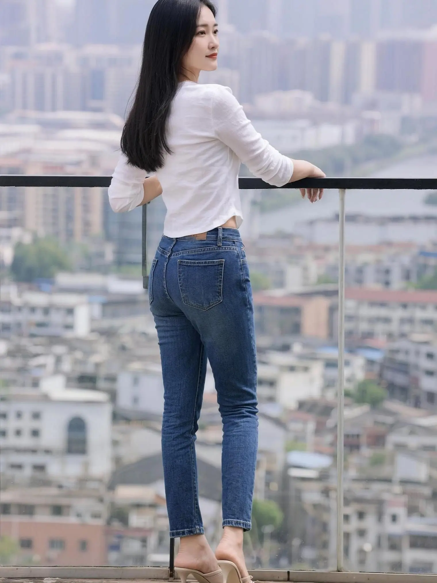 气质穿搭神器 穿搭显瘦穿搭牛仔裤