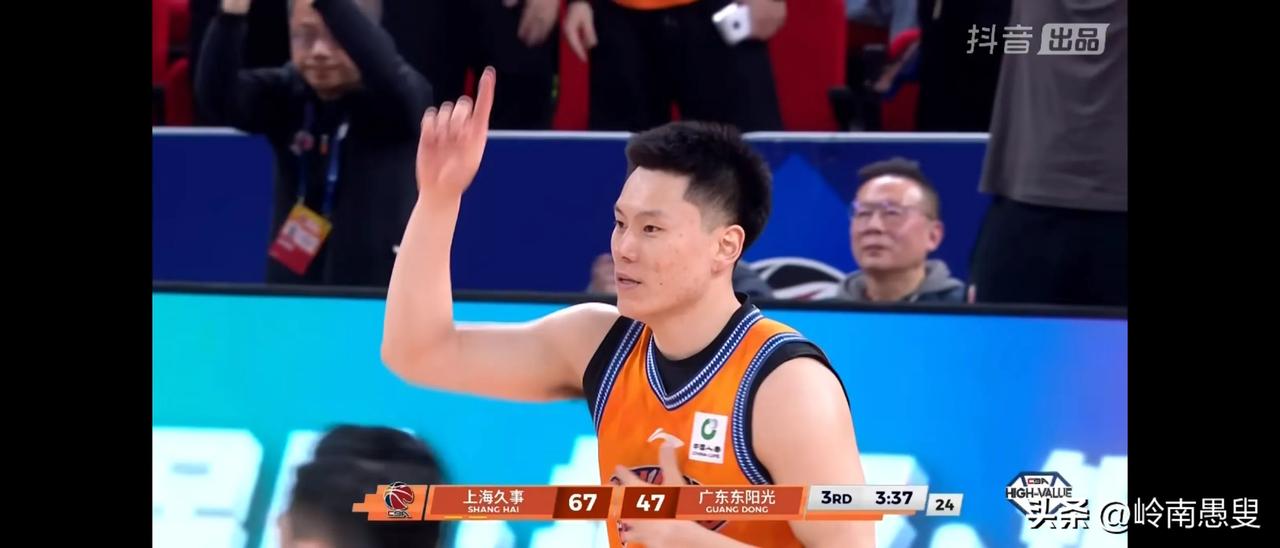 虽然赛事只打到半场多，但基本可以预计，广东队今晚输球在30分以上，除非上海队不想