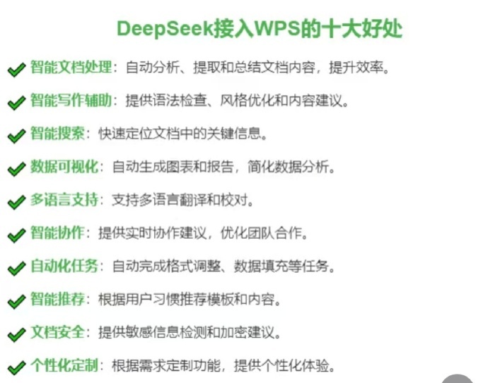 DeepSeek接入wps，从此加班是路人 ！！ 