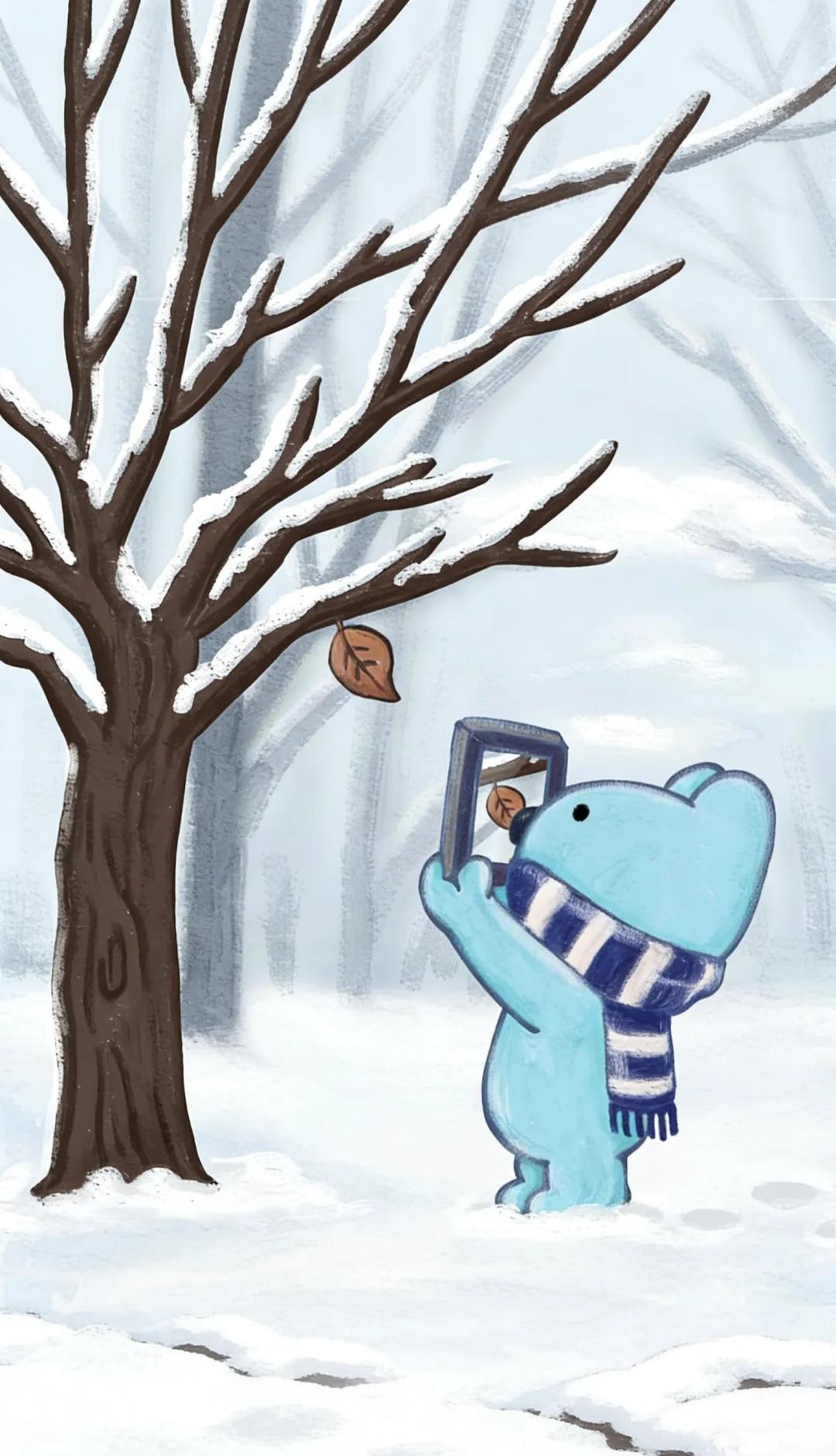 壁纸｜冬季｜雪
分享几张很适合冬天使用的壁纸
下雪，滑冰，电褥子
冬日氛围感壁纸