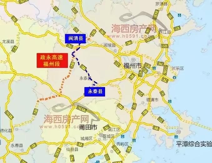 刚刷到福州要建S77闽清到福清高速的消息，瞬间觉得闽清、永泰、福清这三个地方的朋