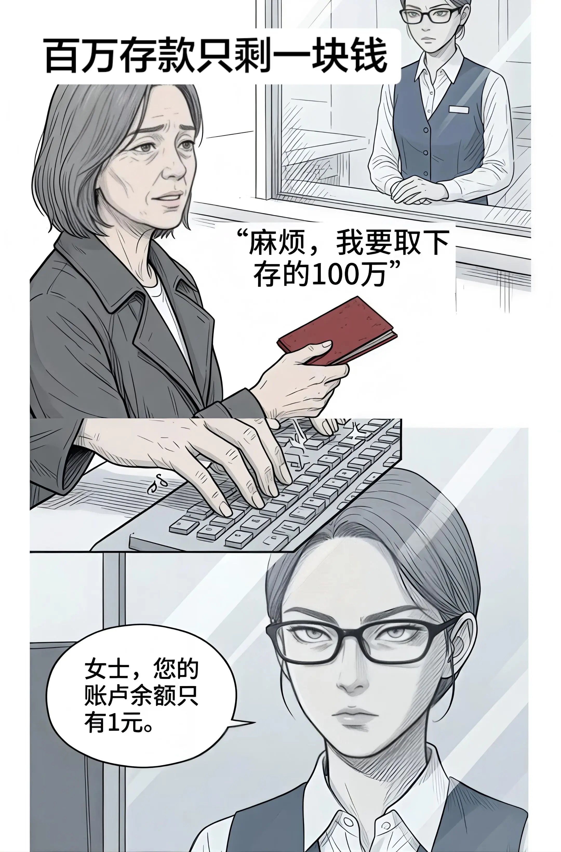 “百万存款剩一元，好一个狸猫换太子”