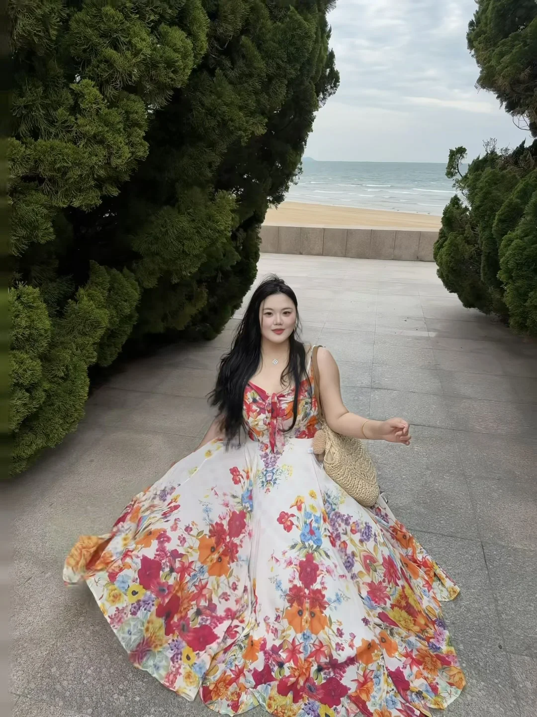 185斤｜肉肉女生这样穿太明媚好看了吧