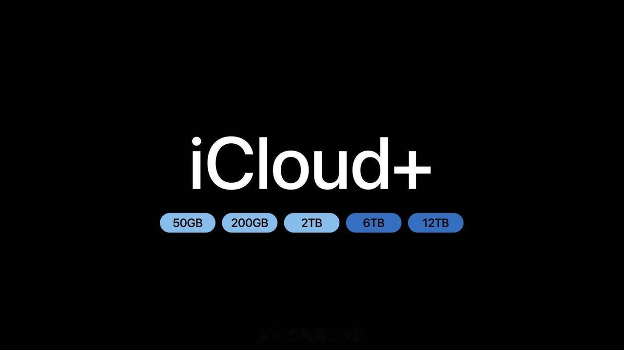现在 iCloud+ 新增了 6TB 与 12TB 容量。

#苹果发布会##苹