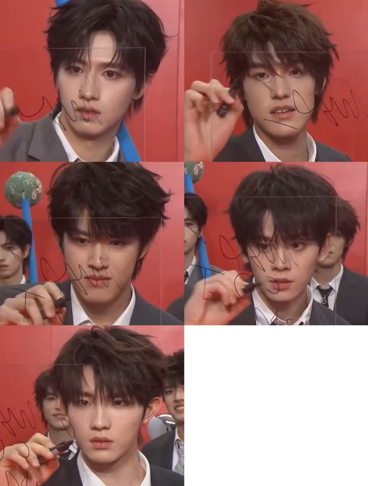 TOP登陆少年1111惊喜之夜镜头签怼脸生图朱志鑫 张泽禹 张极 左航 苏新皓 