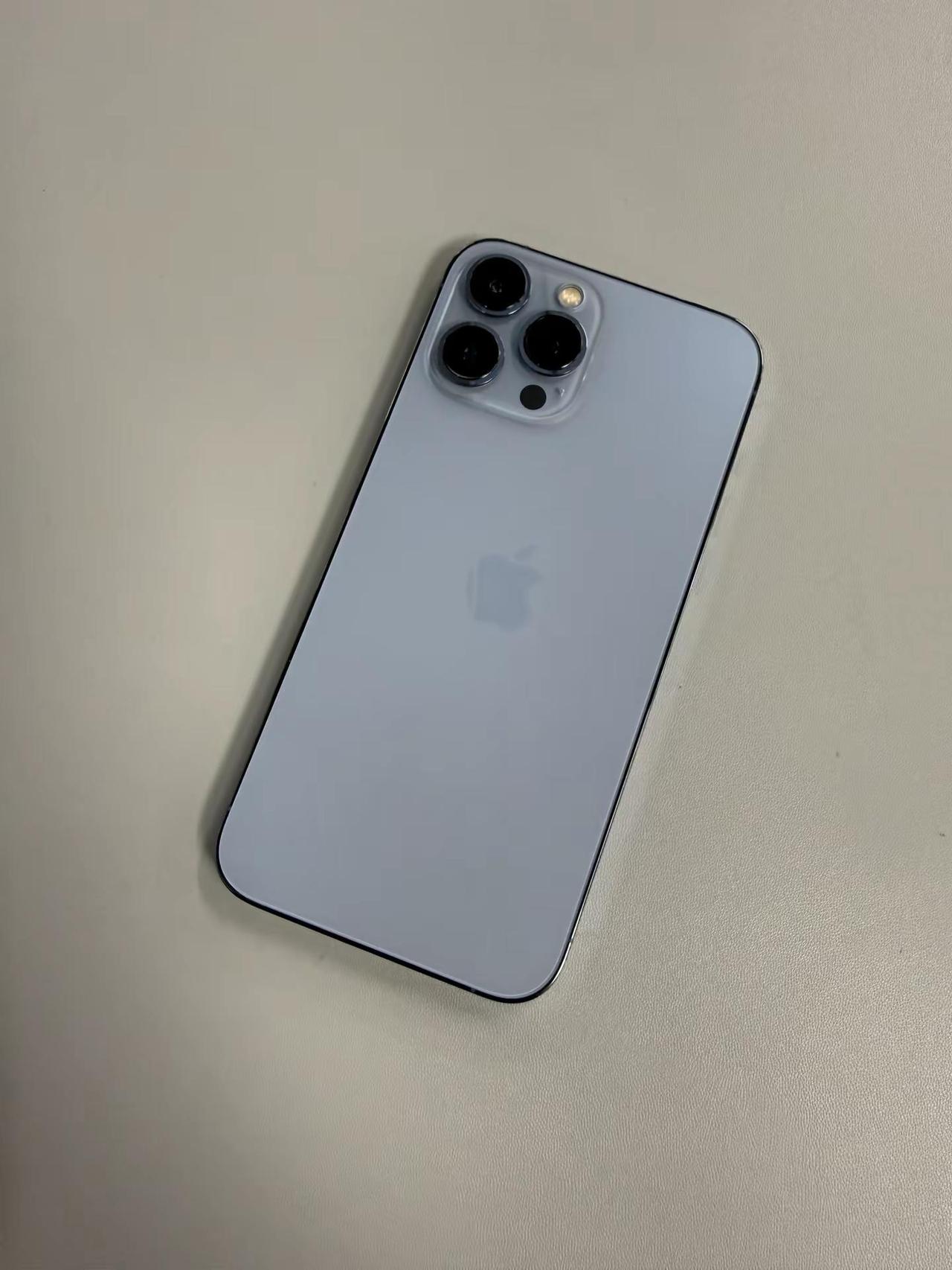 iphone13PeoMax，远峰蓝，国行128G，98新，电池79