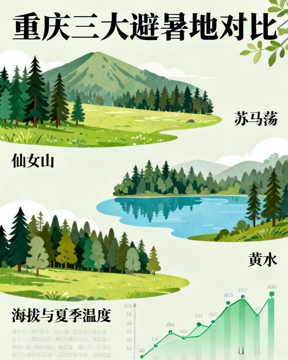 重庆三大避暑地对比：仙女山、苏马荡、黄水，重庆人怎么选？
 
每到盛夏主城四十多