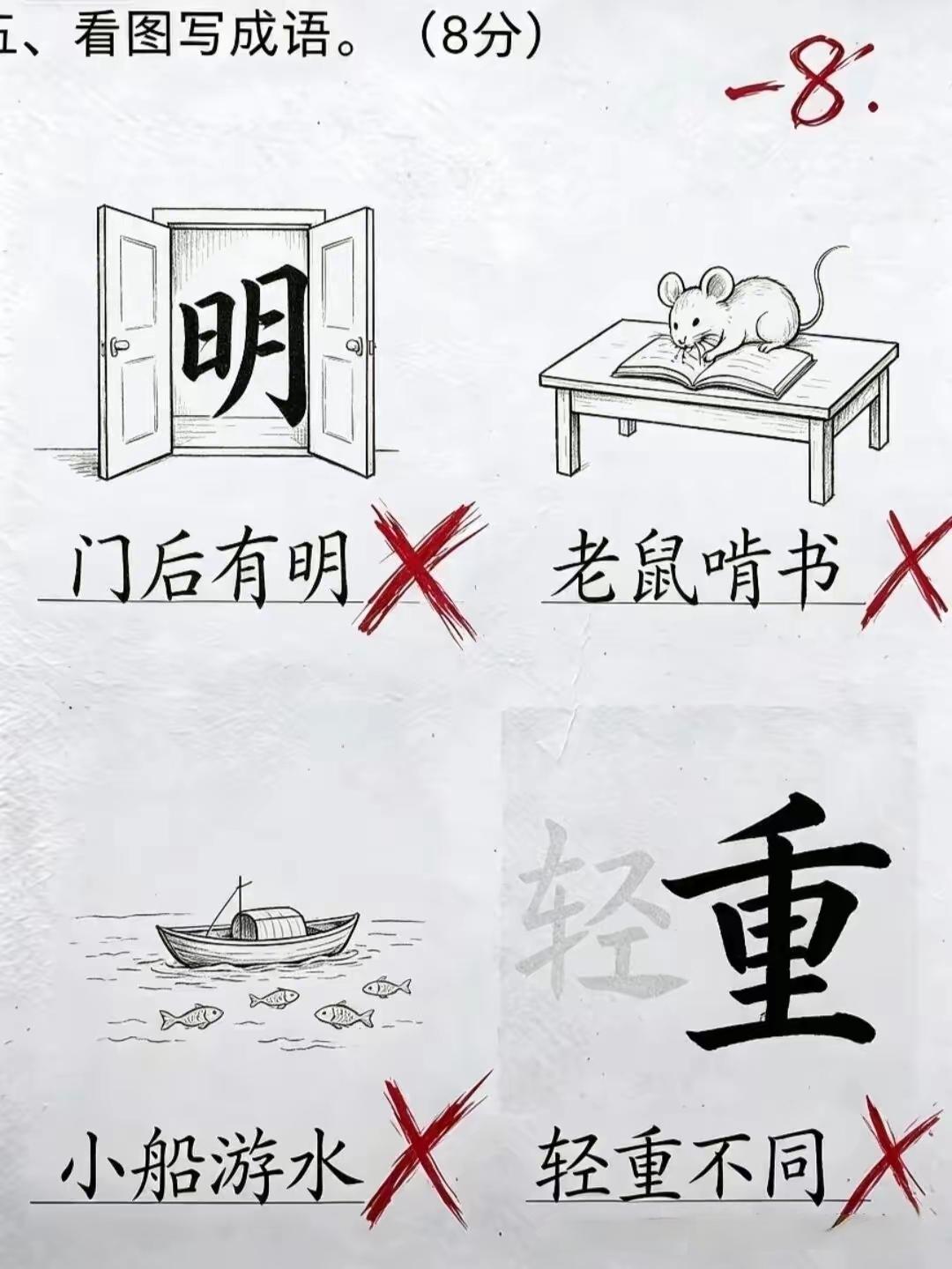 看图写成语，请问正确答案是什么？