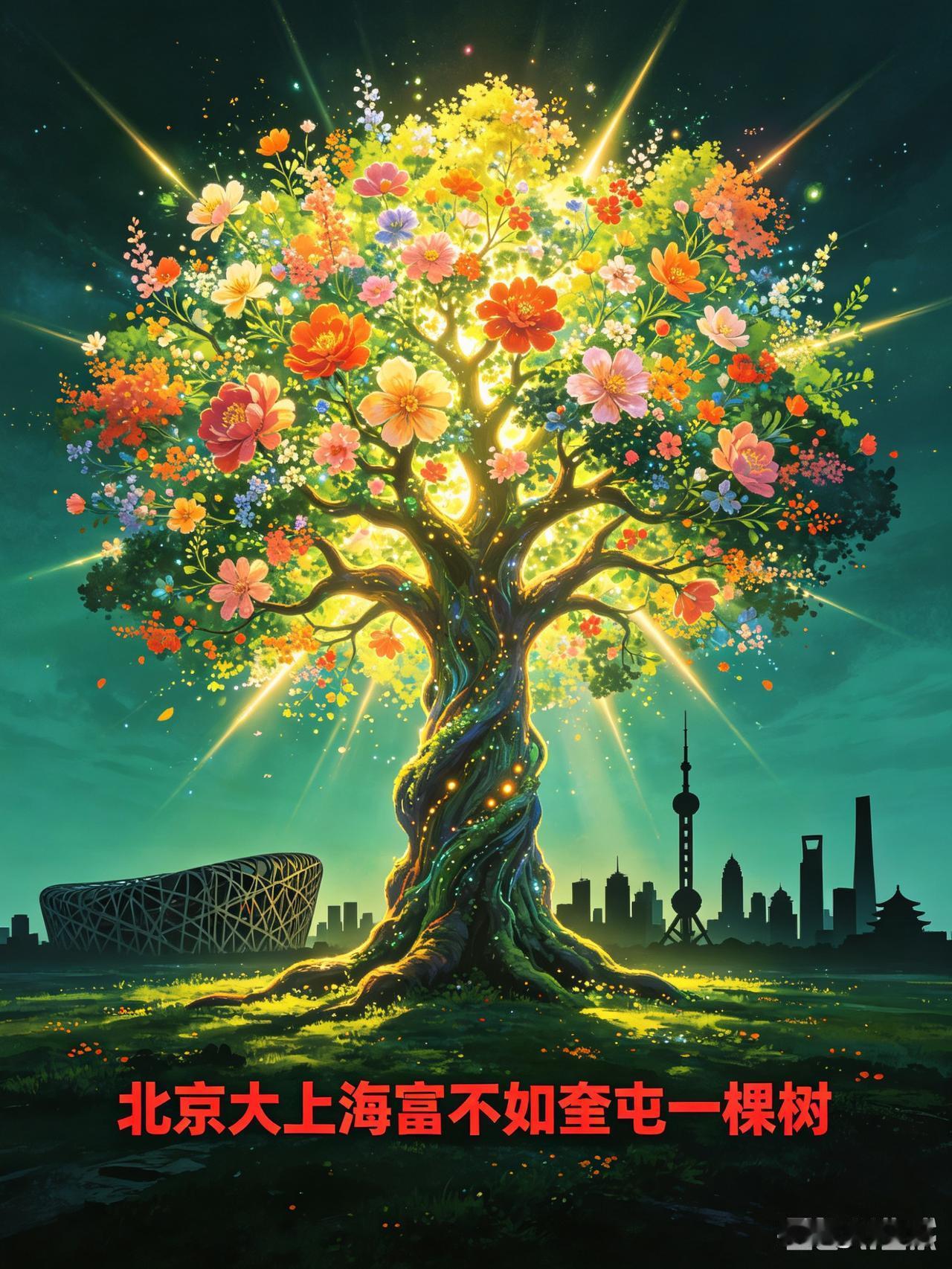 “北京大，上海富，不如奎屯一棵树”，这话乍一听挺有意思。就像之前有说“北京大、上