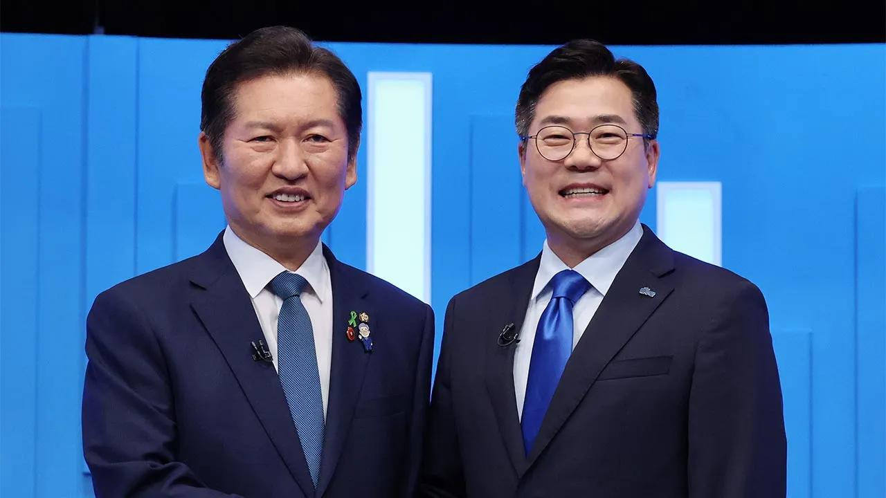 民主党党首竞选第一回合
郑清来得票率62.77%，以约25个百分点的优势战胜了朴