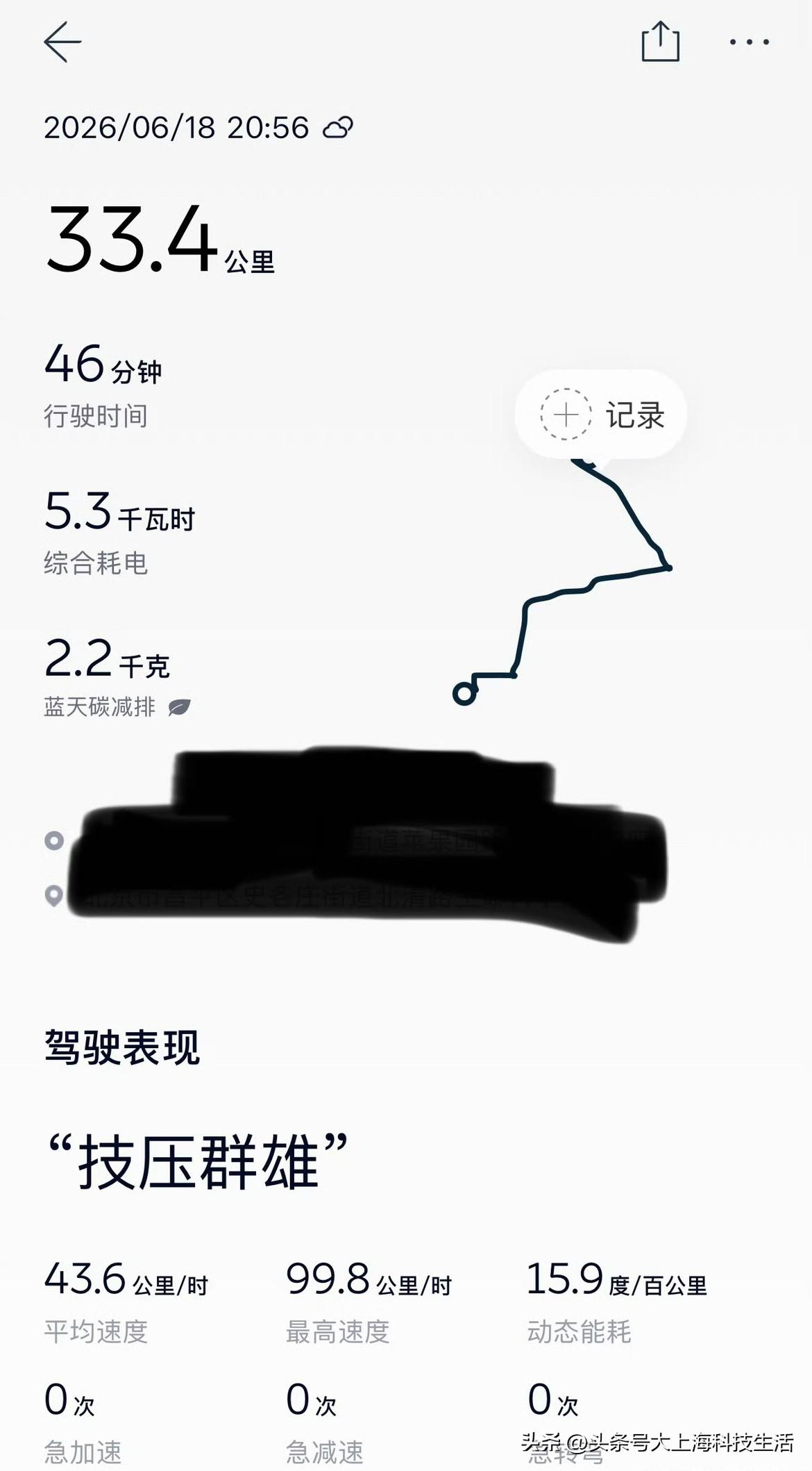 开个帖子，蔚来真车主，都有车主App的【旅程记录】，来晒晒你们升级后，智驾的里程