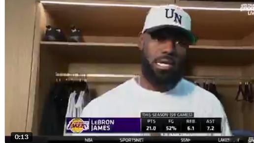 詹姆斯谈如何在联盟中保存这样高的水平打球，普通球迷可能是无法理解的，詹姆斯说：“