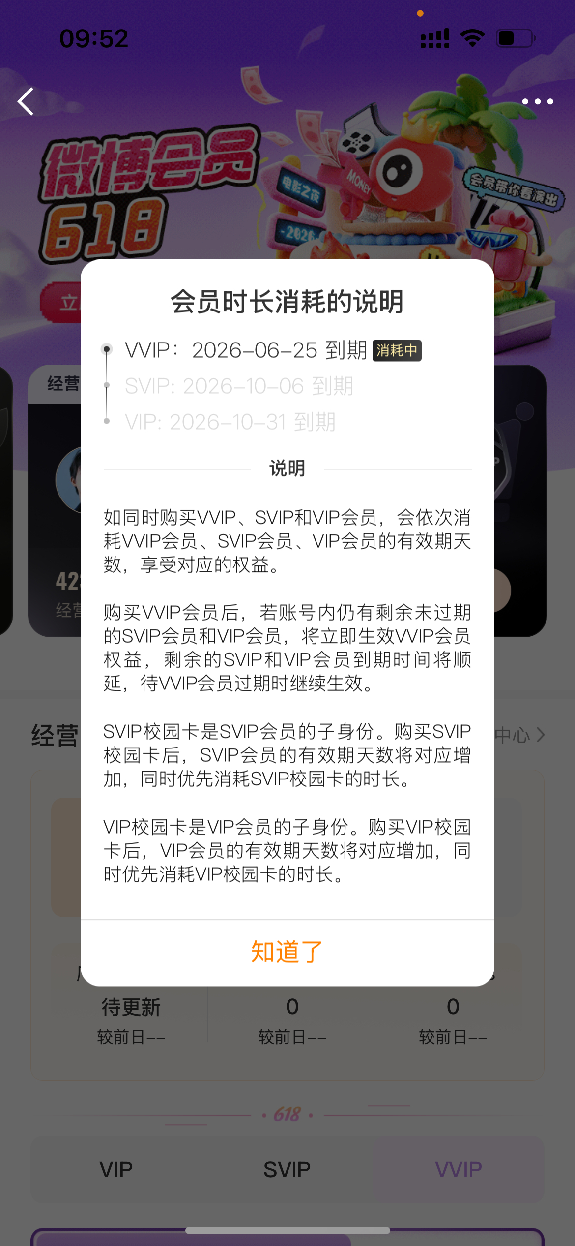 红v没有创作活力分 vvip也会过期嘛