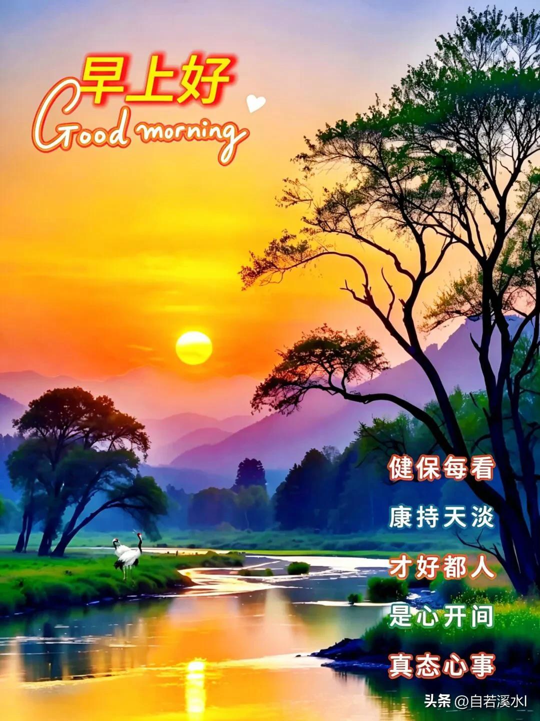 早安，新的一天，愿阳光铺满你的前路，万事顺意。