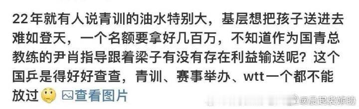 尹肖说WTT逼退陈梦樊振东是颠倒黑白 我相信wtt肯定是清白的，肯定没有参与菠菜