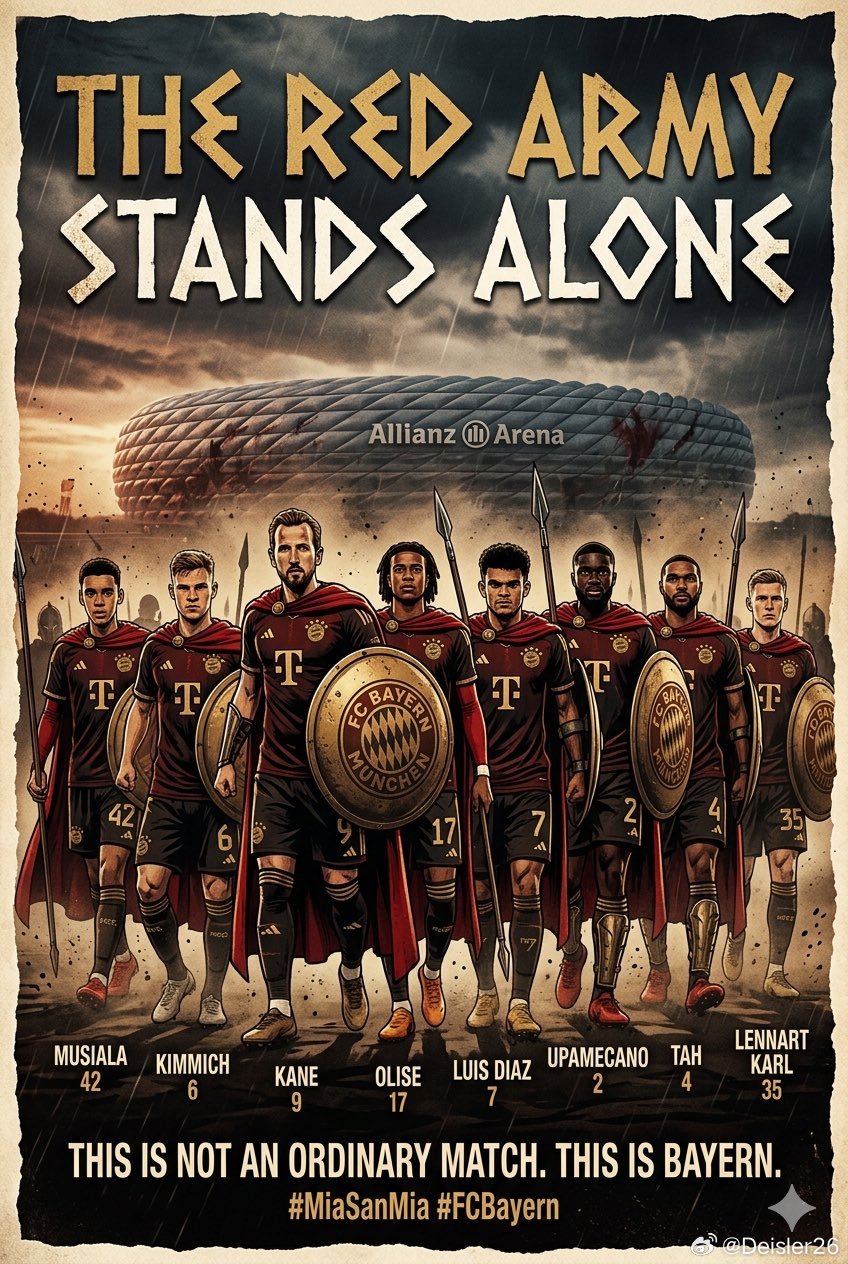 💫準備出戰，慕尼黑勇士🔱❤️🤍🇩🇪⚔️🇪🇸 