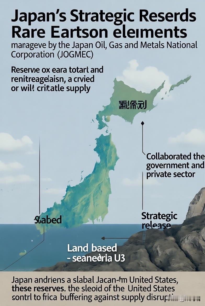 日本拥有稀土战略储备，其管理机构为日本能源・金属矿物资源机构 (JOGMEC)，