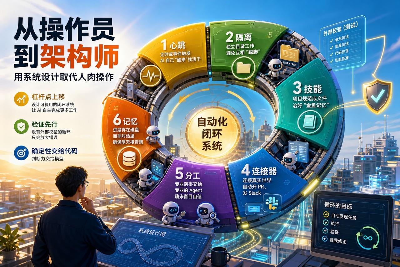 【Loop Engineering：把你自己从 AI 提示词里抠出去】

最近 