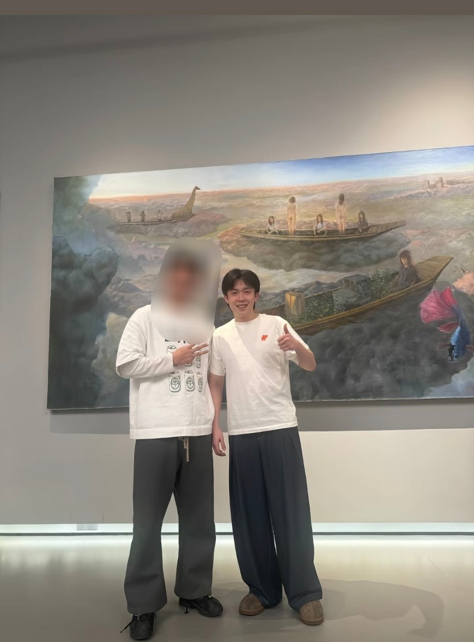 2026和朋友相聚的王楚钦大头这穿搭好帅王楚钦体育共创官