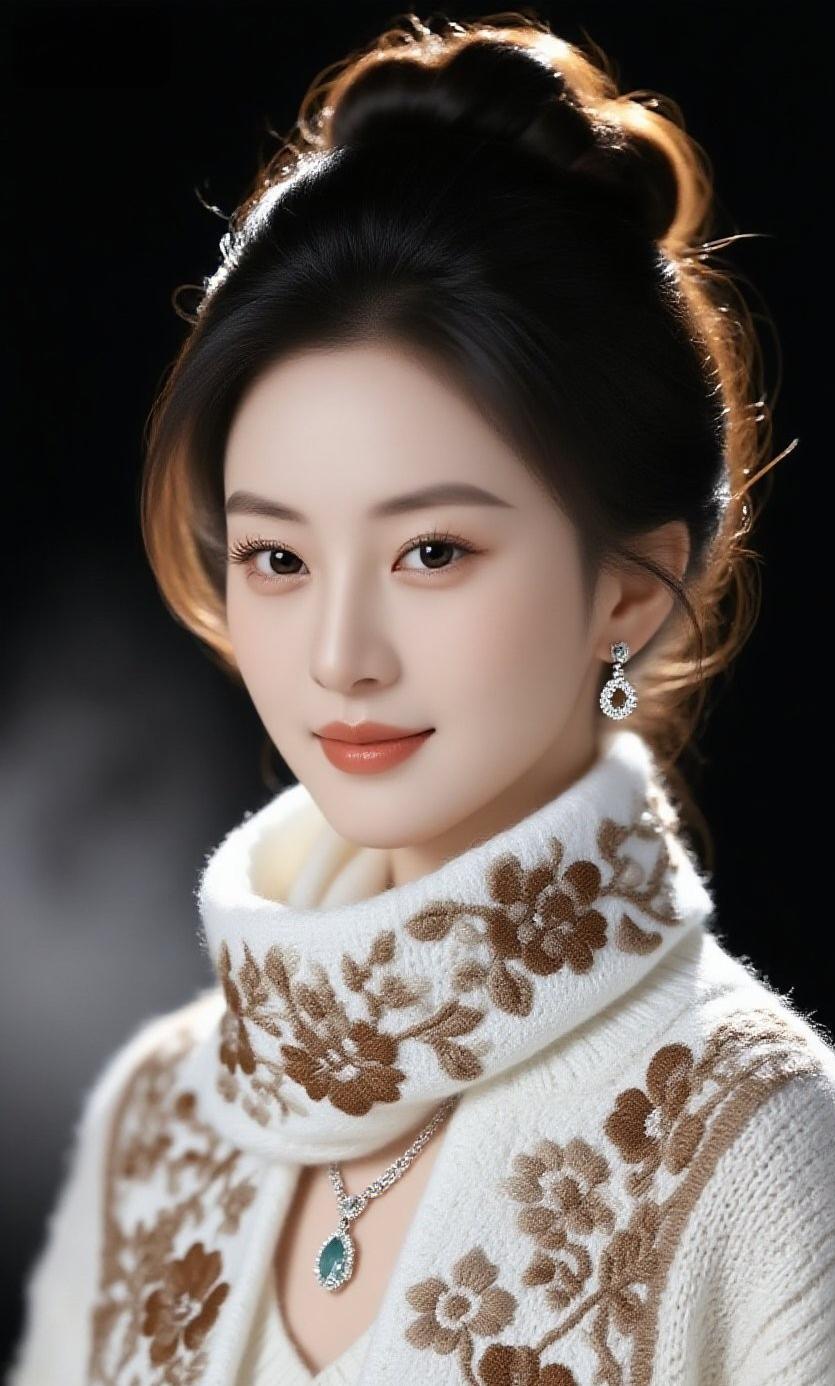 优雅气质，温柔似水，花式卷发，时尚穿搭