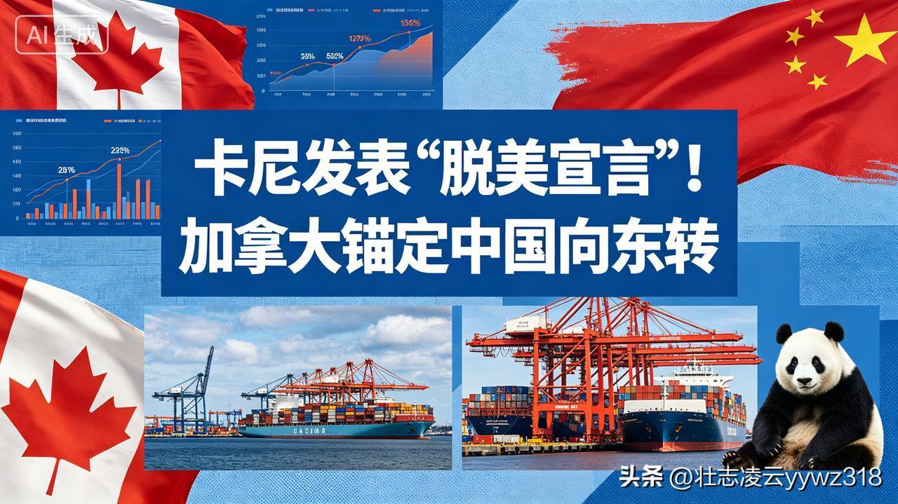 不等美国回头！加拿大彻底摊牌，总理卡尼直接喊出“脱美宣言”，转头就锚定中国，大步