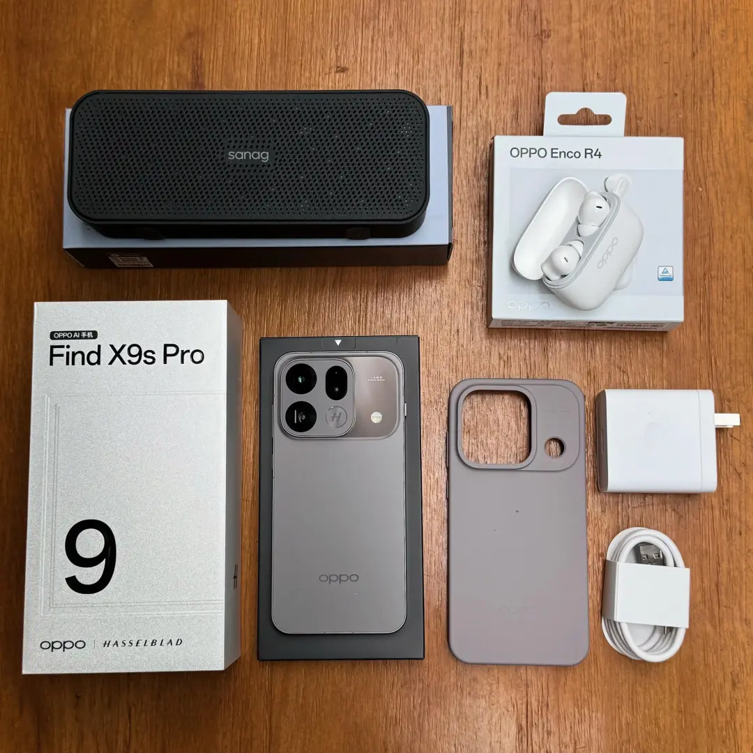 Find X9s Pro圈粉！简约灰色机身质感拉满，自己搭配的雨滴锁屏...