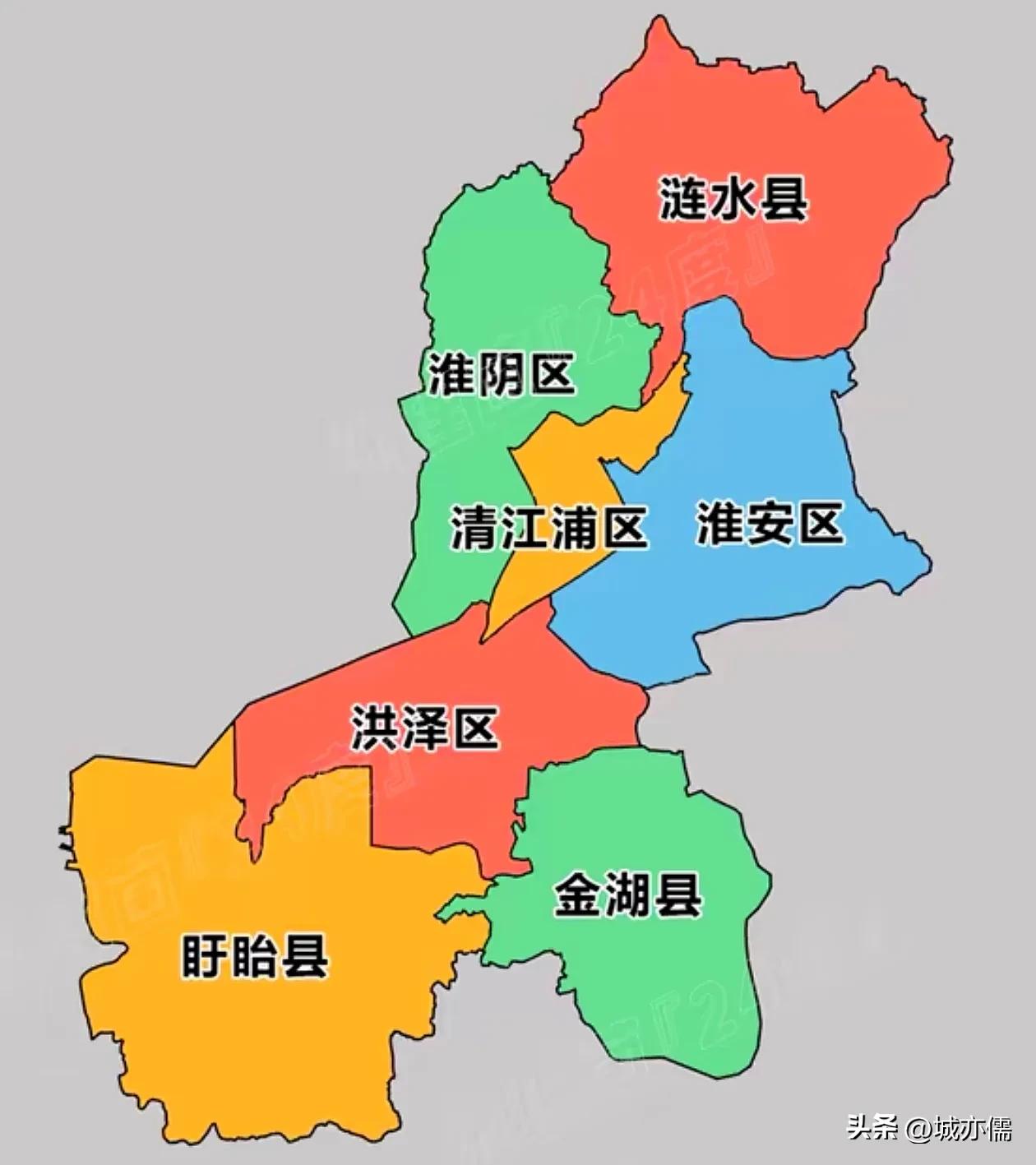 江苏最奇怪的城市，明明在淮河以北，却叫淮阴区，不应该叫淮阳区吗？水南山北为阴，水