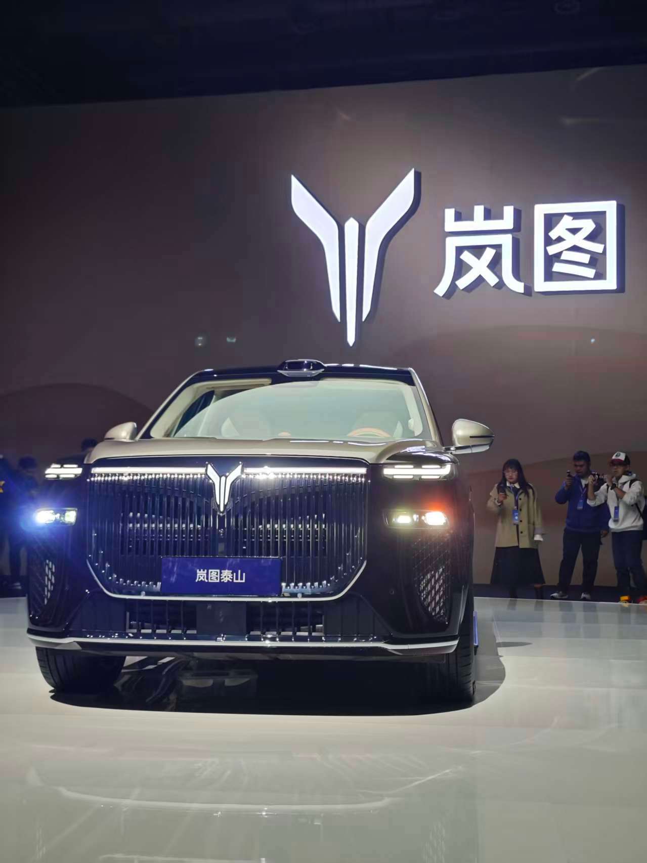 岚图泰山上市发布会16:00启幕现场看是挺霸气的 