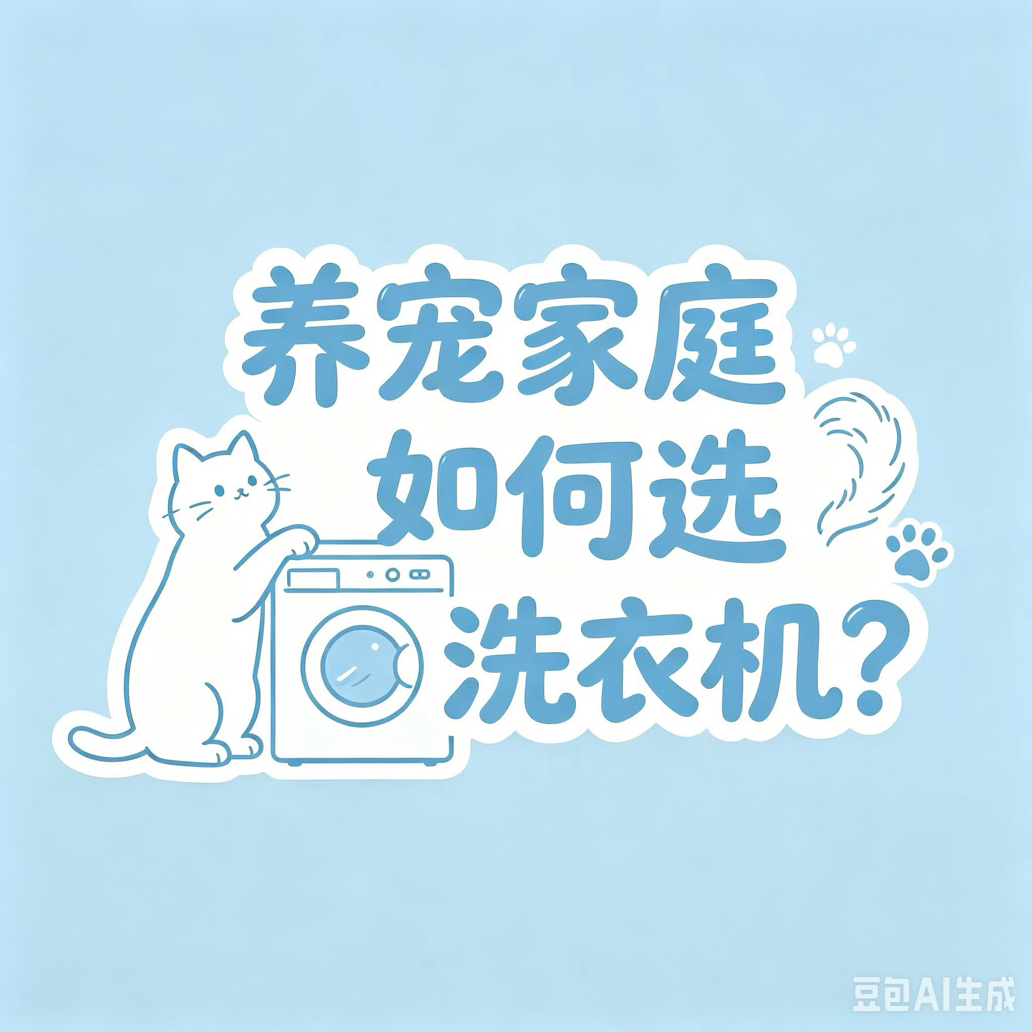 养宠家庭如何选洗衣机其实养猫狗最大的酷刑，根本不是拆家，而是换季洗衣服。衣服、床