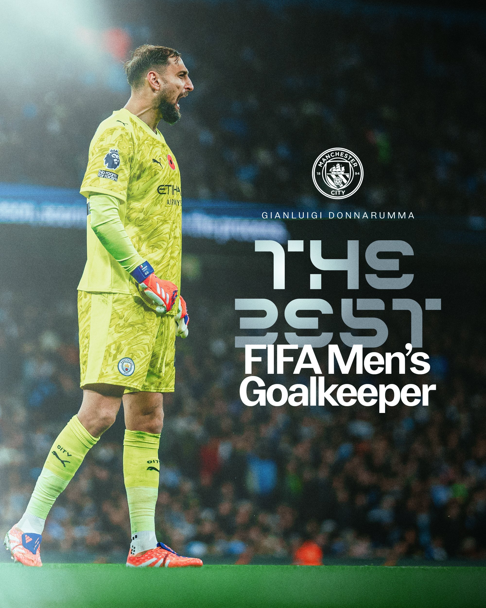 多纳鲁马当选FIFA年度最佳门将FIFA官方公布2025年度最佳门将得主，曼城门