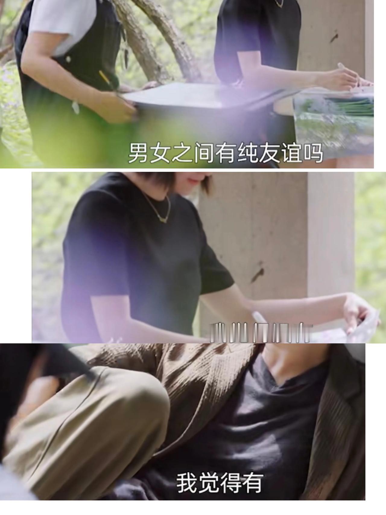阿雅：“男女之间有纯友谊吗”
文琪：“我觉得没有”
​周迅：“我觉得有，我就有，