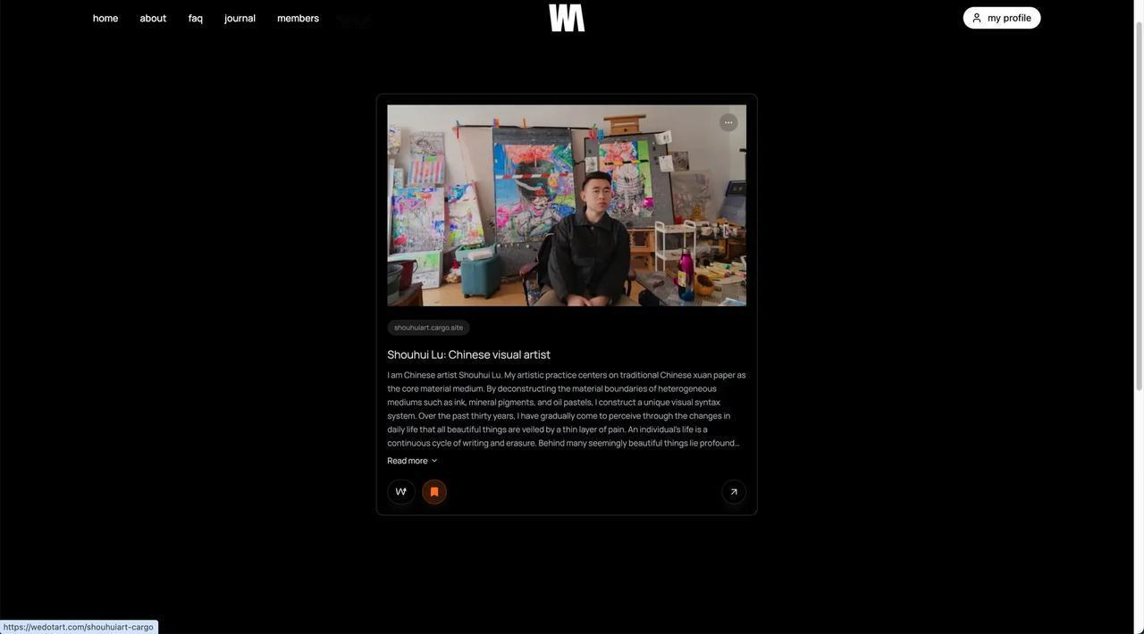 加入We do art.受邀入驻We do art平台，艺术 当代艺术 艺术家 