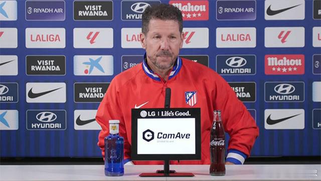 西蒙尼：明天必须好好表现，才能在周三有更好的状态遭遇联赛四连败后，本轮马竞将在主