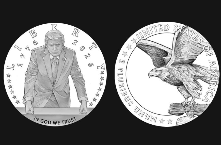 二百五国家的二百五总统发行的二百五纪念币
当地时间3月19日，美国美术委员会全票