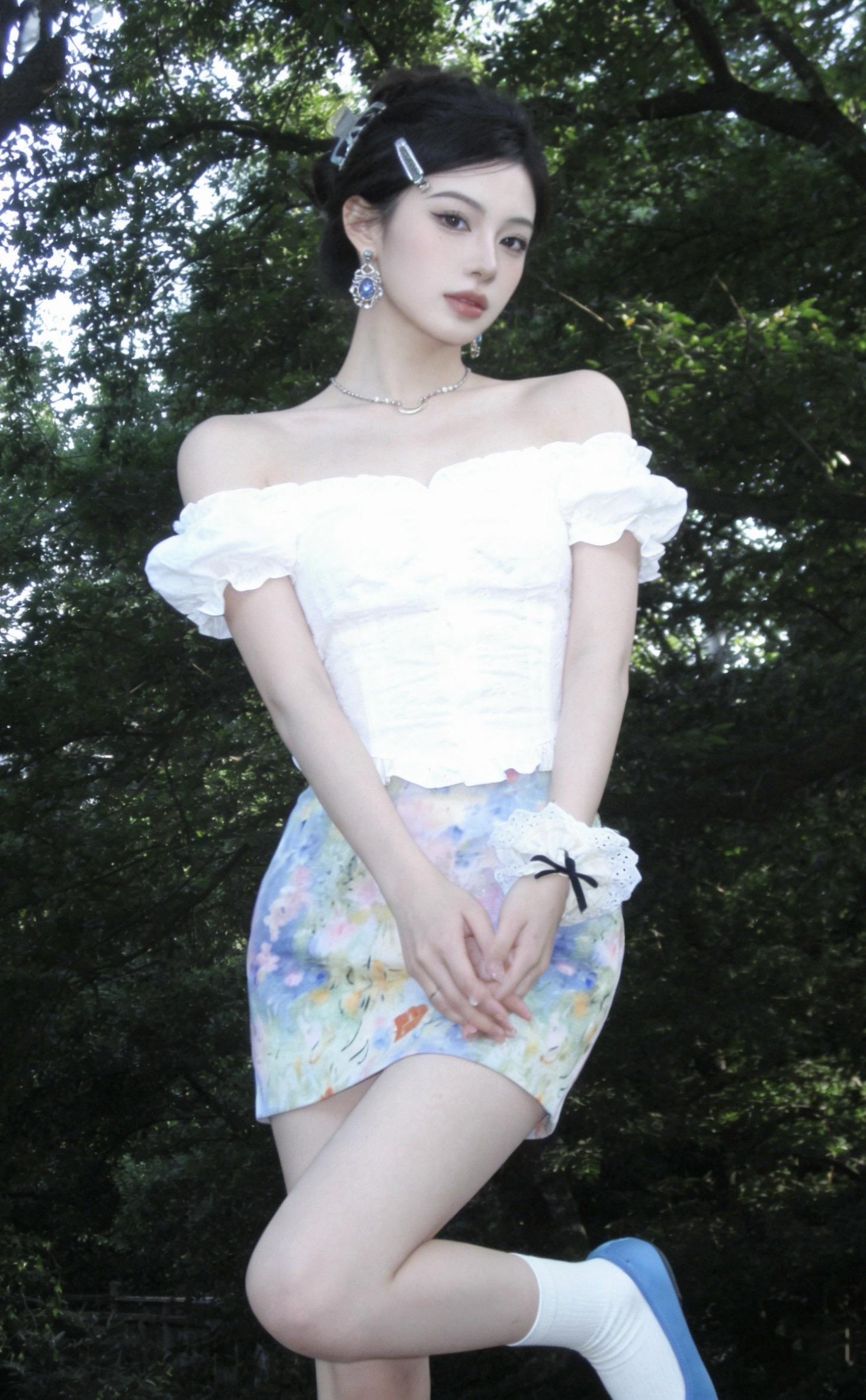 莫奈花园穿在身上🌷。