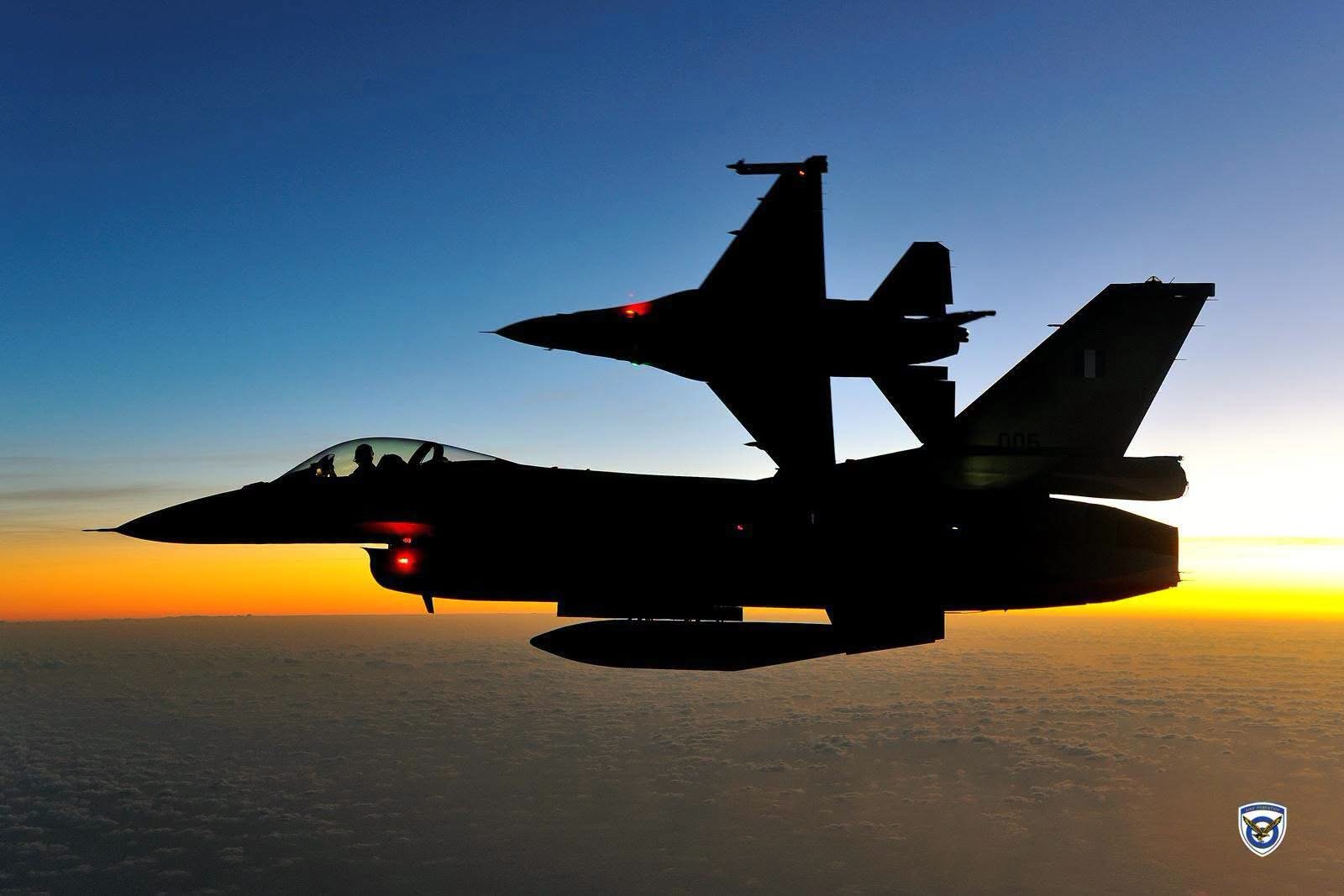 今日战隼 晚安地中海爱琴海战隼空对空摄影Photo credit: HAF 