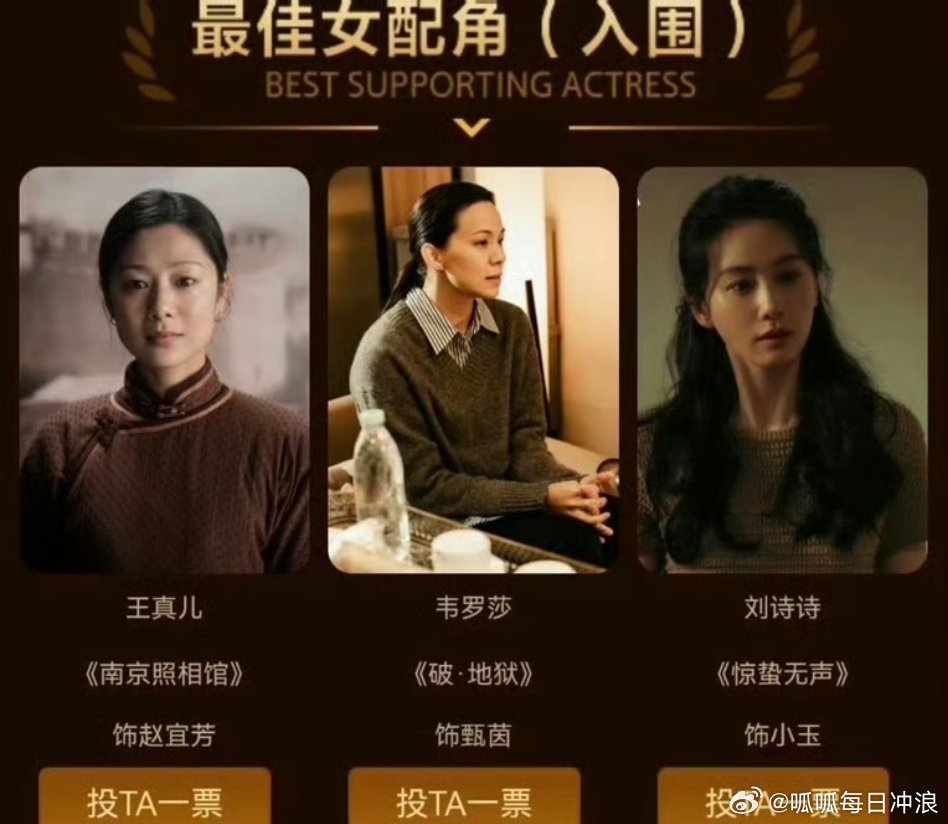 杨幂、刘诗诗入围百花奖最佳女配，诗幂同时入围，你看好谁能拿下百花奖