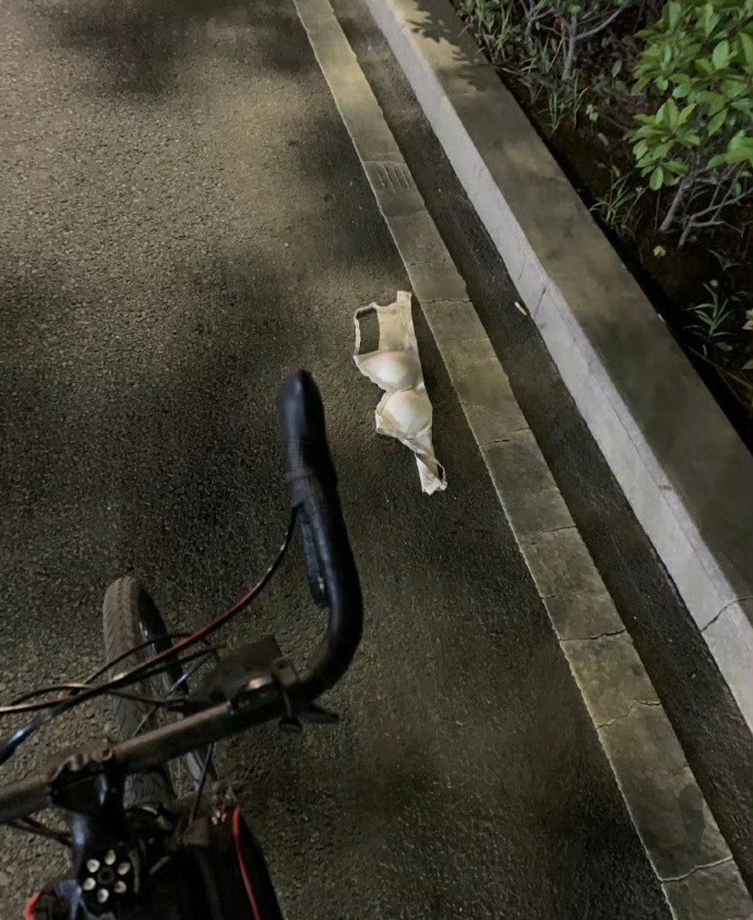 晚上骑车，真是什么奇葩都能遇到。