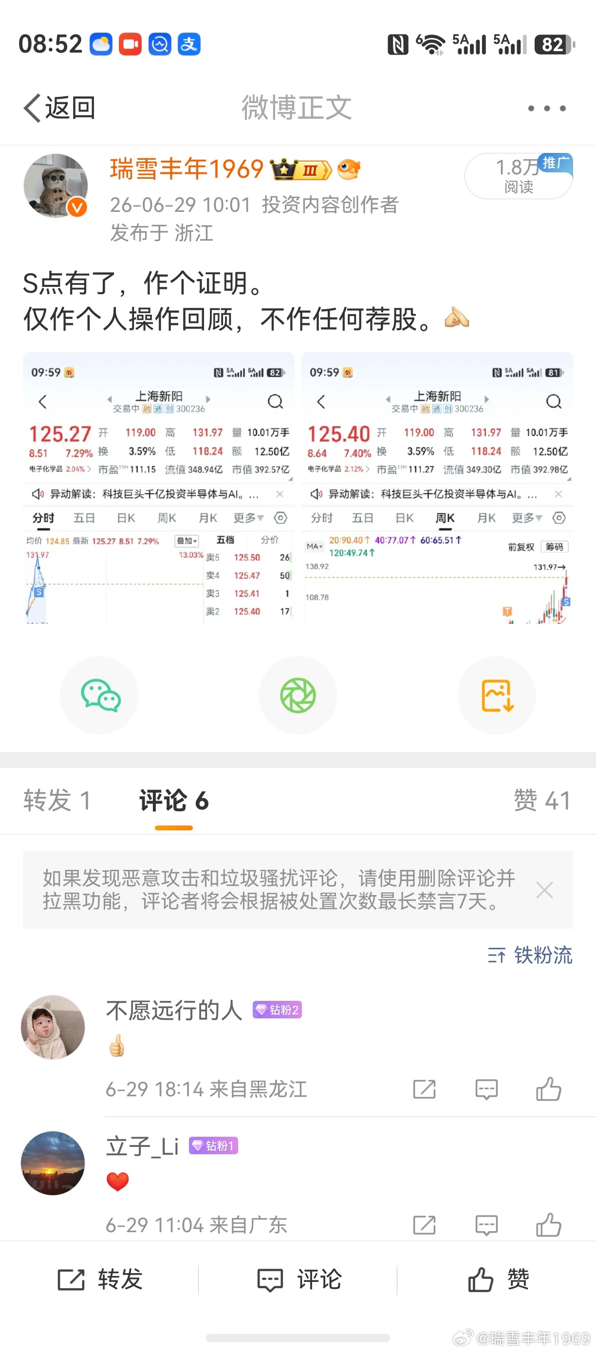 那一天的卖出价，是129.54元。那一天，老鸭其实是外出。对本轮科技股见顶，老鸭