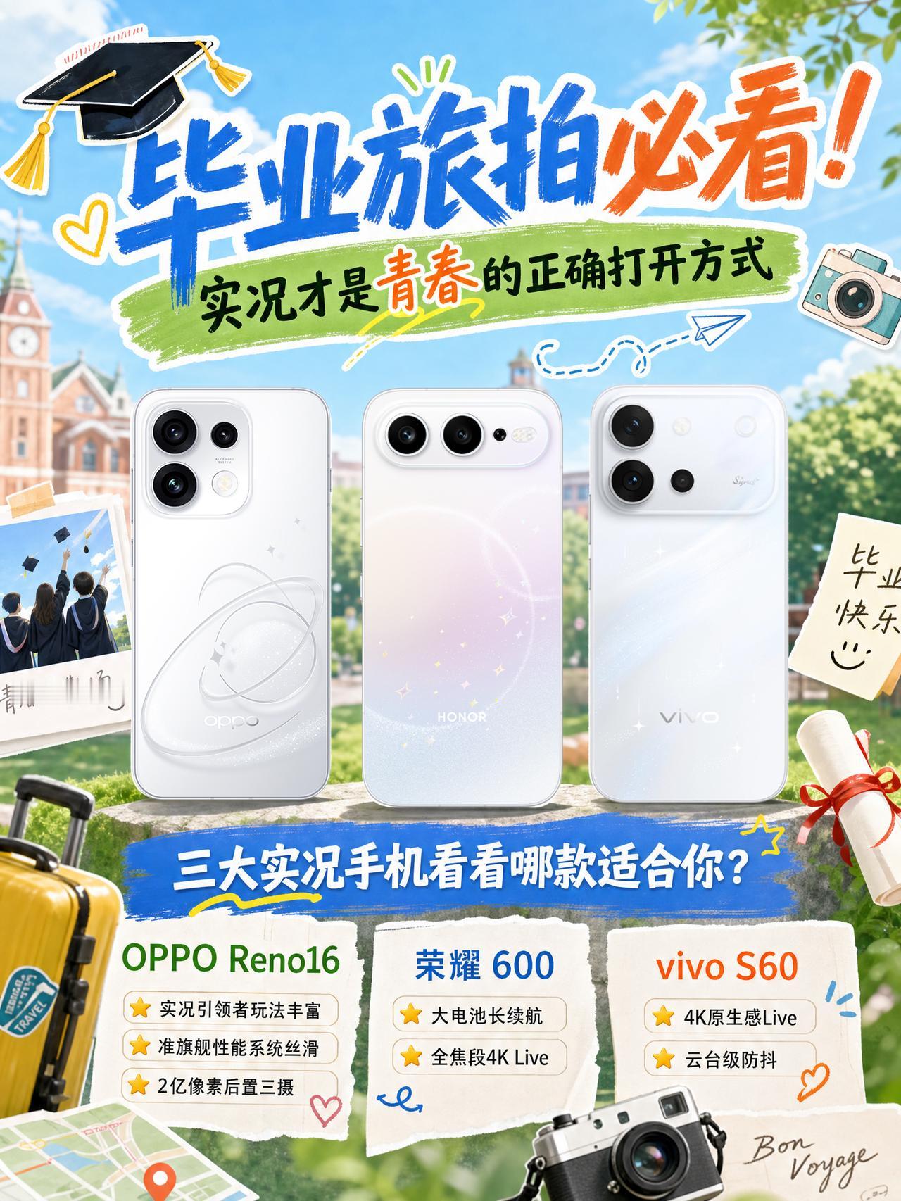 毕业旅拍必看！实况才是青春的正确打开方式
高考之后，毕业季真的来了🎓
回头看这