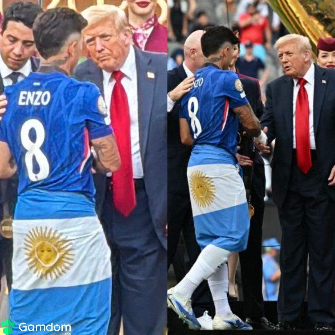 恩佐·费尔南德斯谈到美国总统唐纳德·特朗出现在世俱杯颁奖典礼时说：“我们不知道他