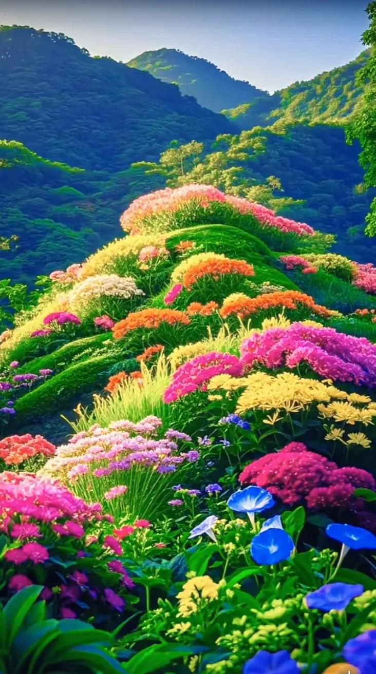 花海，芬芳四溢。美丽的菊花欣赏 醉美鲜花开