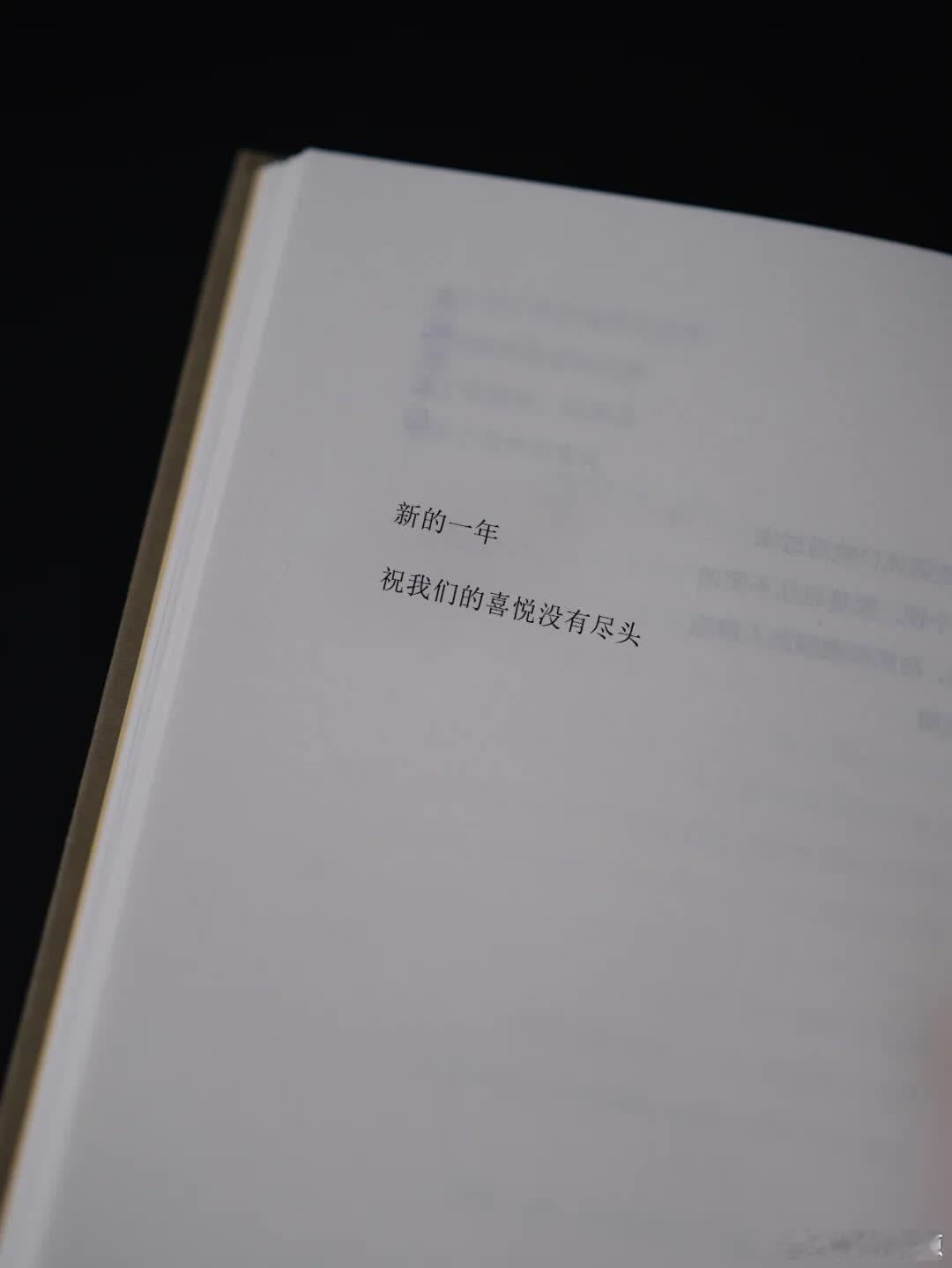 新的一年   祝我们的喜悦没有尽头 