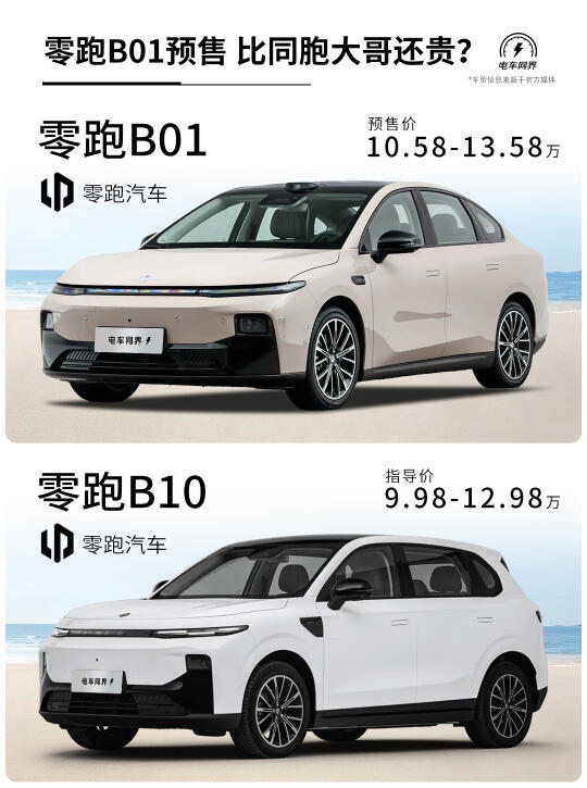 十万级电车零跑B01预售❗比同胞大哥还贵❓