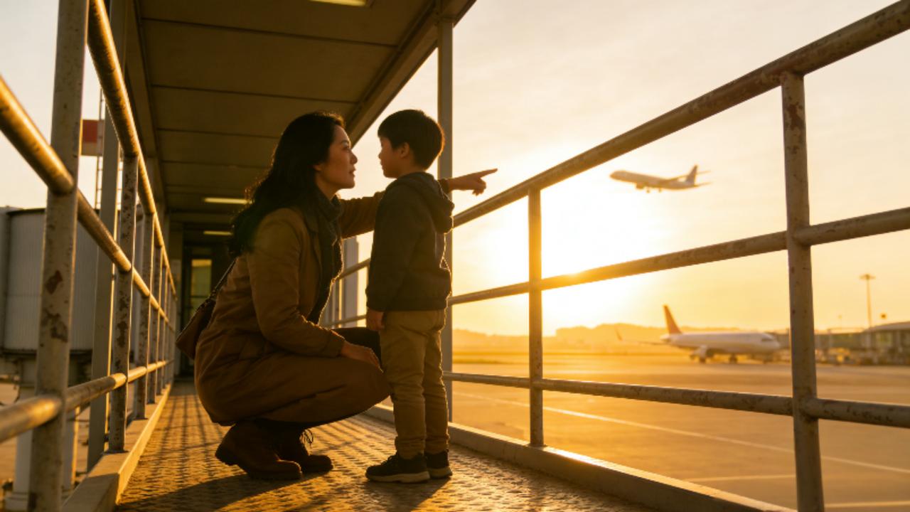 姚晨带娃打卡厦门"消失机位"，夕阳下的告别戳中全网：城市向前，时光不散
 
20
