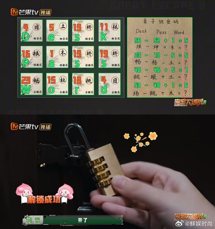 何老师解题堪比熹妃回宫密室大逃脱 谁被何老师解题状态惊艳到！重返密逃特调小队，药